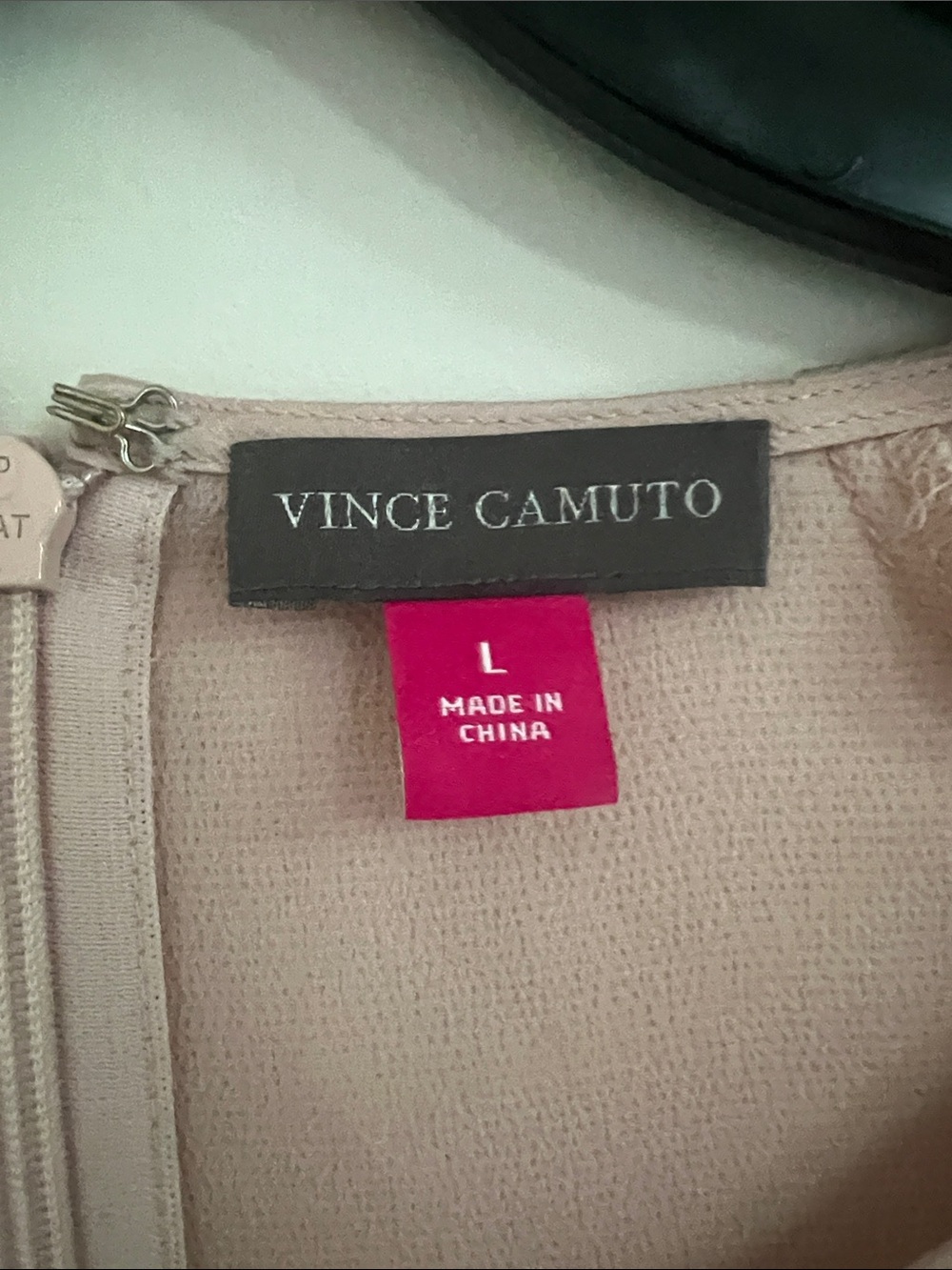Vince Camuto Dusty Blush Tie-Front Chiffon Blouse - Picture 2 of 7